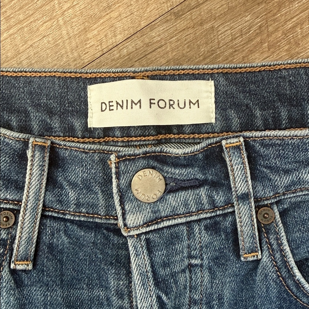 Denim Forum Arlo High Rise Straight Jean Size 28 - Picture 3 of 10